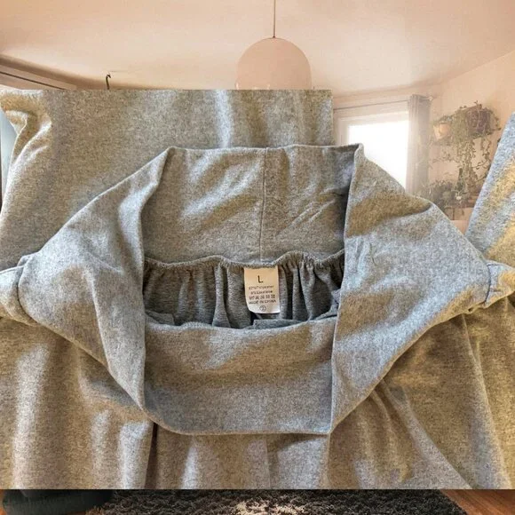 Snuggle Soft Super Stretchy Jersey Knit Wide Leg Cozy Lounge Pants - Picture 5 of 7